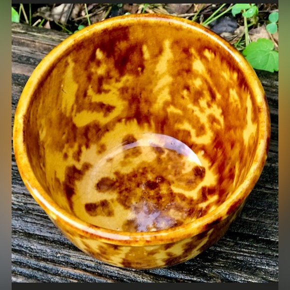 19th Century Antique Melt Glazed Custard Cup - Picture 5 of 10